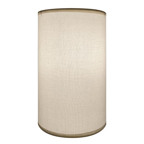 Lampshades Inc. Cylinder Hardback Lampshade, 6" Top x 6" Bottom x 10" Height, Parchment